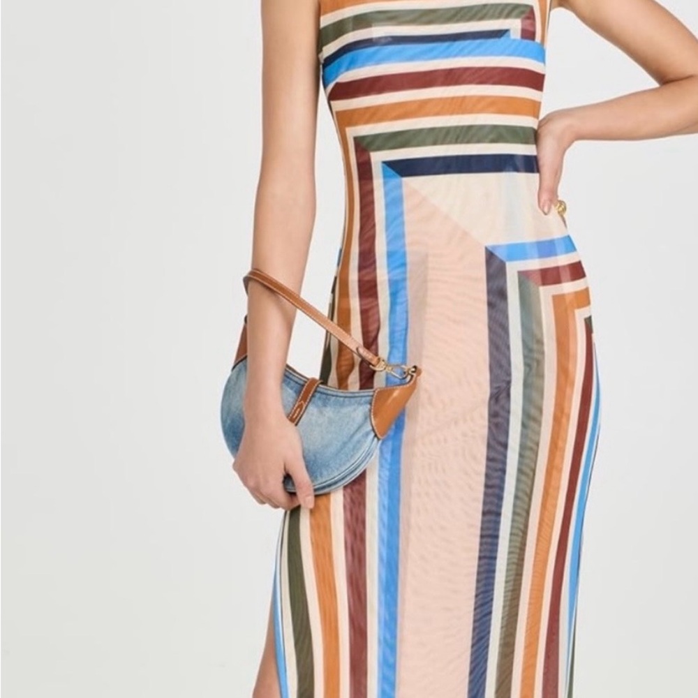 Misa Los Angeles Nakia Dress in Geo Stripe Size XS - Picture 3 of 8